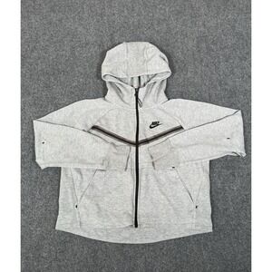 Nike Sportswear Tech Fleece Windrunner Womens Small Gray Full Zip‎ CW4298-063